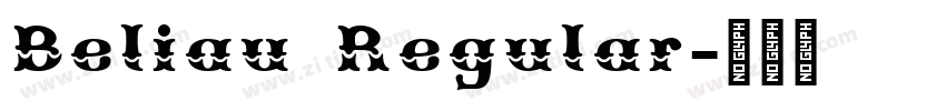 Beliau Regular字体转换